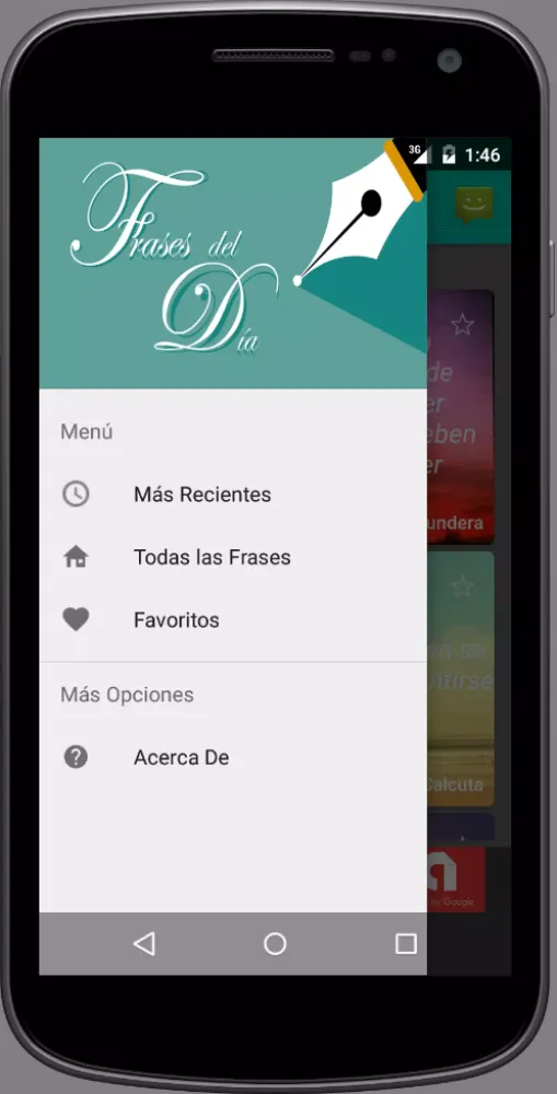 Frases y quotes del dia Screenshots