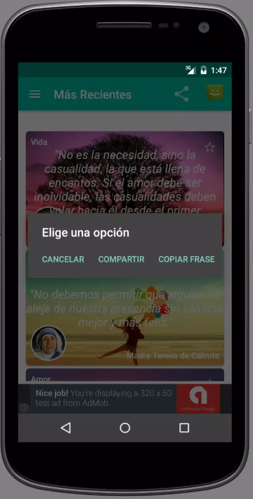 Frases y quotes del dia Screenshots