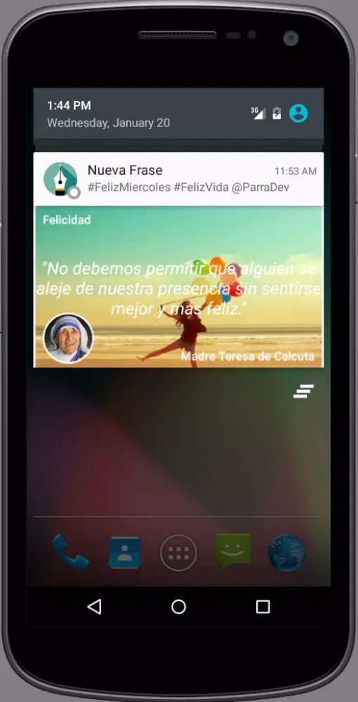 Frases y quotes del dia Screenshots