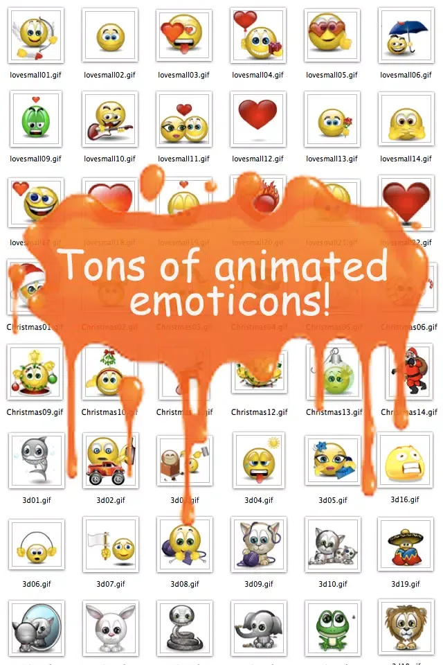 Animoticons+Emoji PRO for MMS & Facebook Text Messaging(FREE) Screenshots