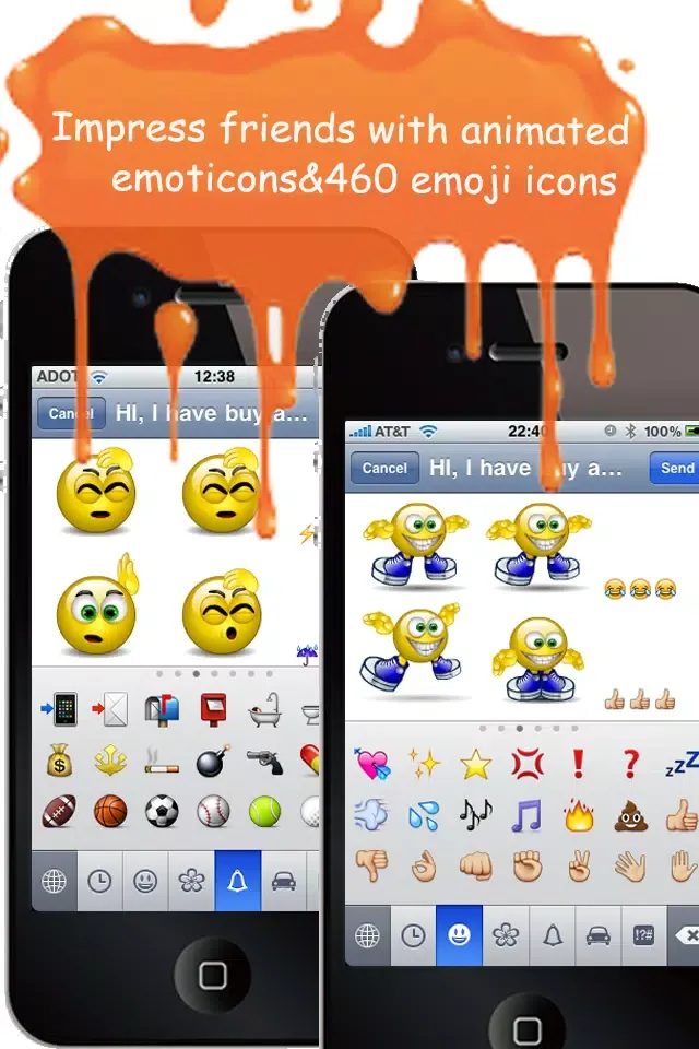 Animoticons+Emoji PRO for MMS & Facebook Text Messaging(FREE) Screenshots