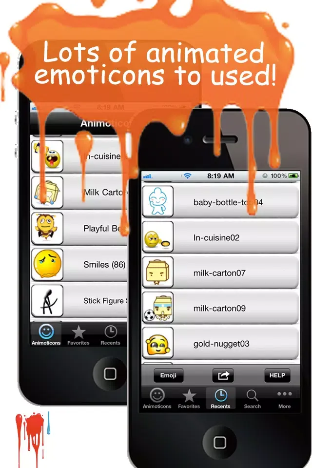 Animoticons+Emoji PRO for MMS & Facebook Text Messaging(FREE) Screenshots