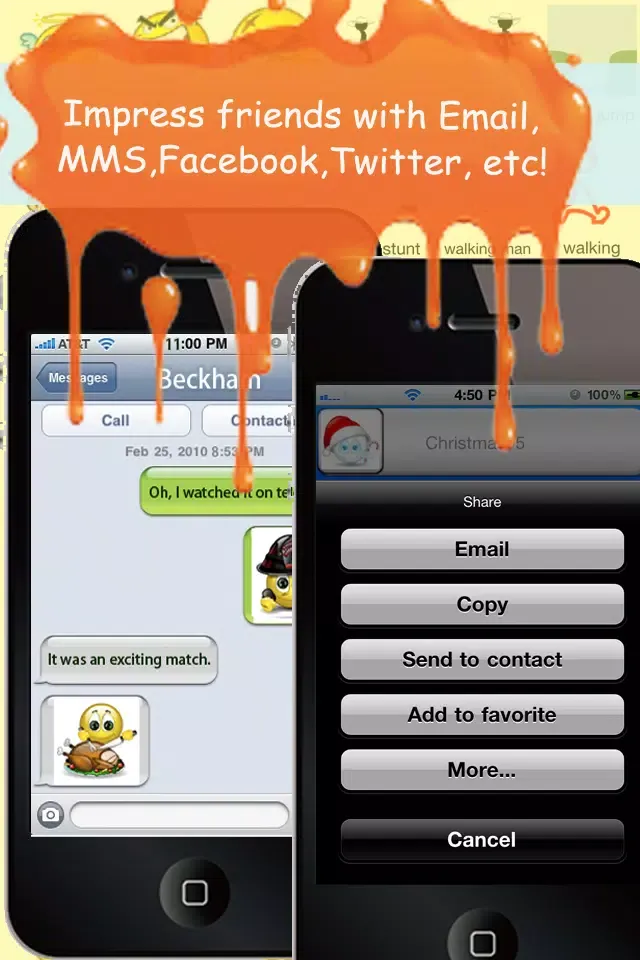 Animoticons+Emoji PRO for MMS & Facebook Text Messaging(FREE) Screenshots