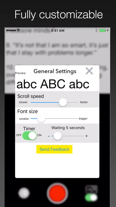 Video Teleprompter Pro سکرین شاٹس