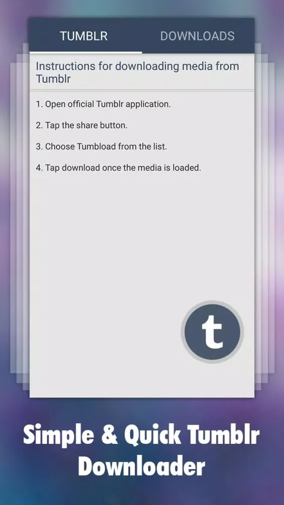 Downloader for Tumblr Screenshots