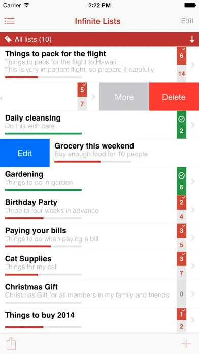 Captures d'écran de Infinite List - The Advanced Tasks, To-do & Checklist