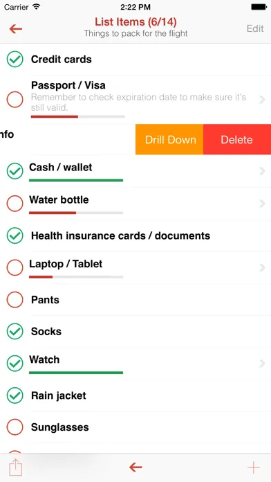 Captures d'écran de Infinite List - The Advanced Tasks, To-do & Checklist