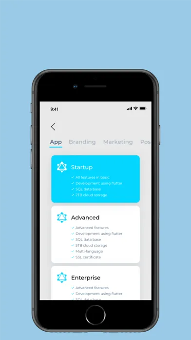 Capturas de tela do App Gallery User
