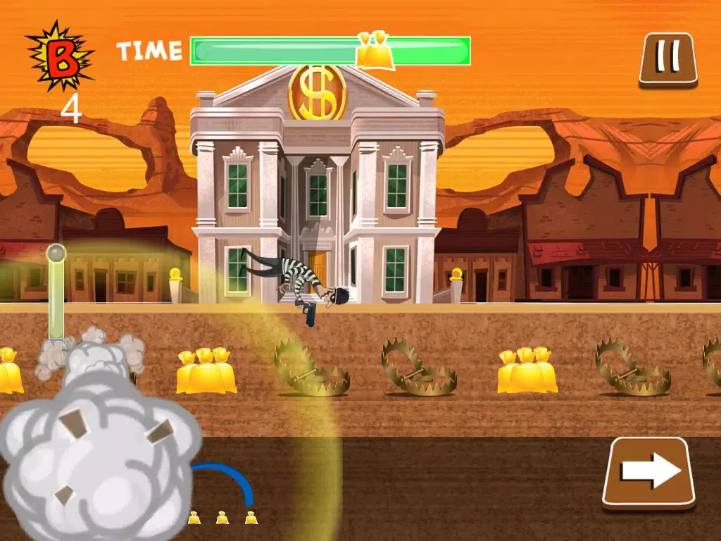 Скриншоты Bank Robber Jump Gold Mania - Steal Money Bag Run Free iPad 