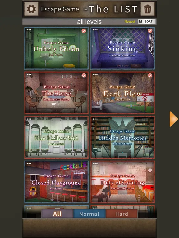 Escape Game - The LIST iPad  سکرین شاٹس