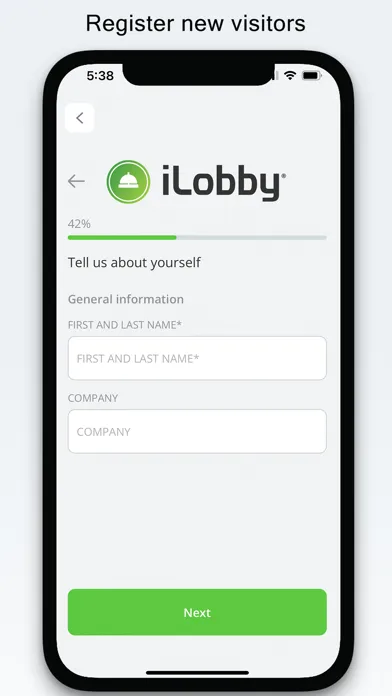 Captures d'écran de iLobby Visitor Registration