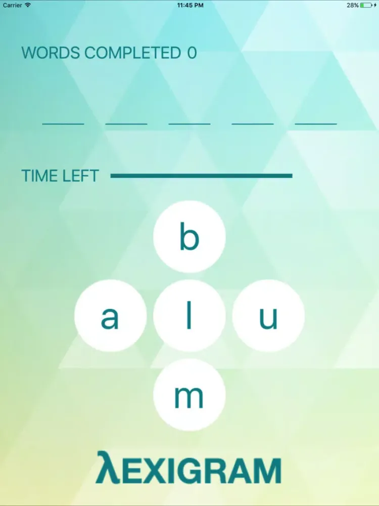 Lexigram an entertaining match word game! iPad 應用截圖