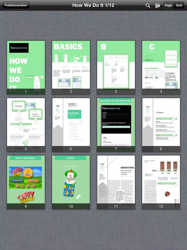 PubliGeneration iPad  Ekran Görüntüleri