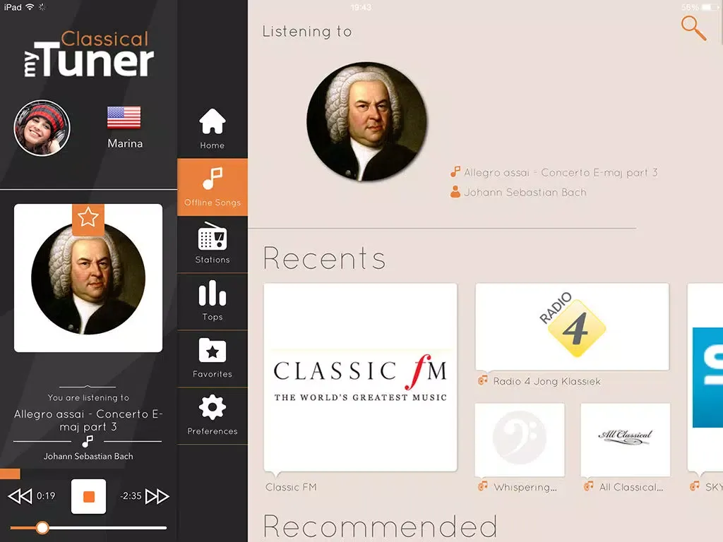 Classical Music myTuner: Bach, Beethoven, Verdi, Vivaldi, Mozart iPad  स्क्रीनशॉट