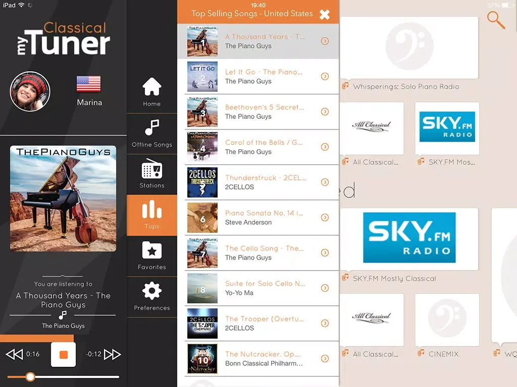 Classical Music myTuner: Bach, Beethoven, Verdi, Vivaldi, Mozart iPad  स्क्रीनशॉट