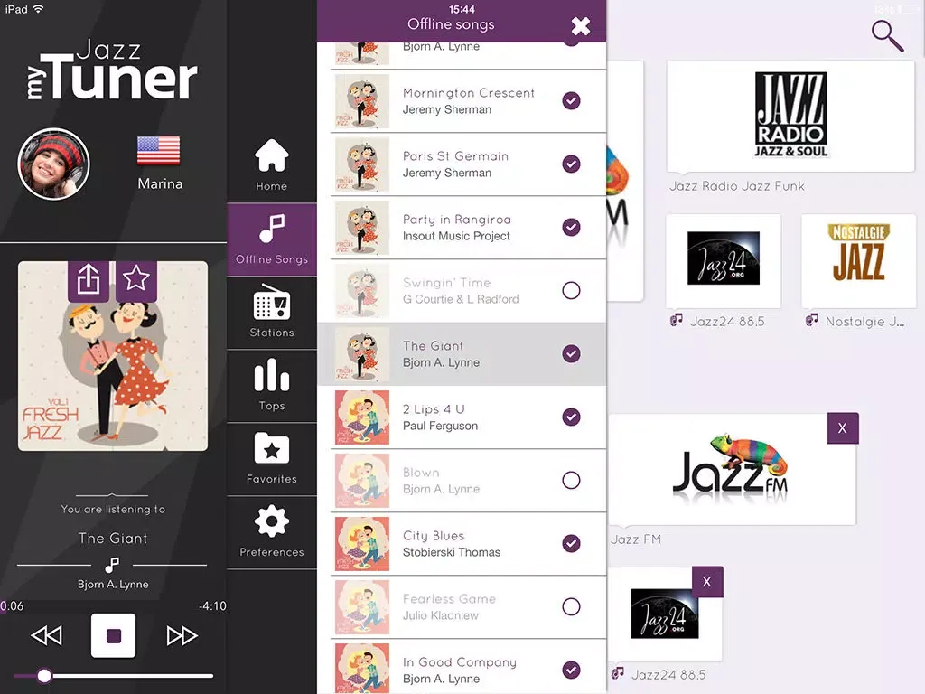 myTuner Jazz Pro iPad  Ekran Görüntüleri