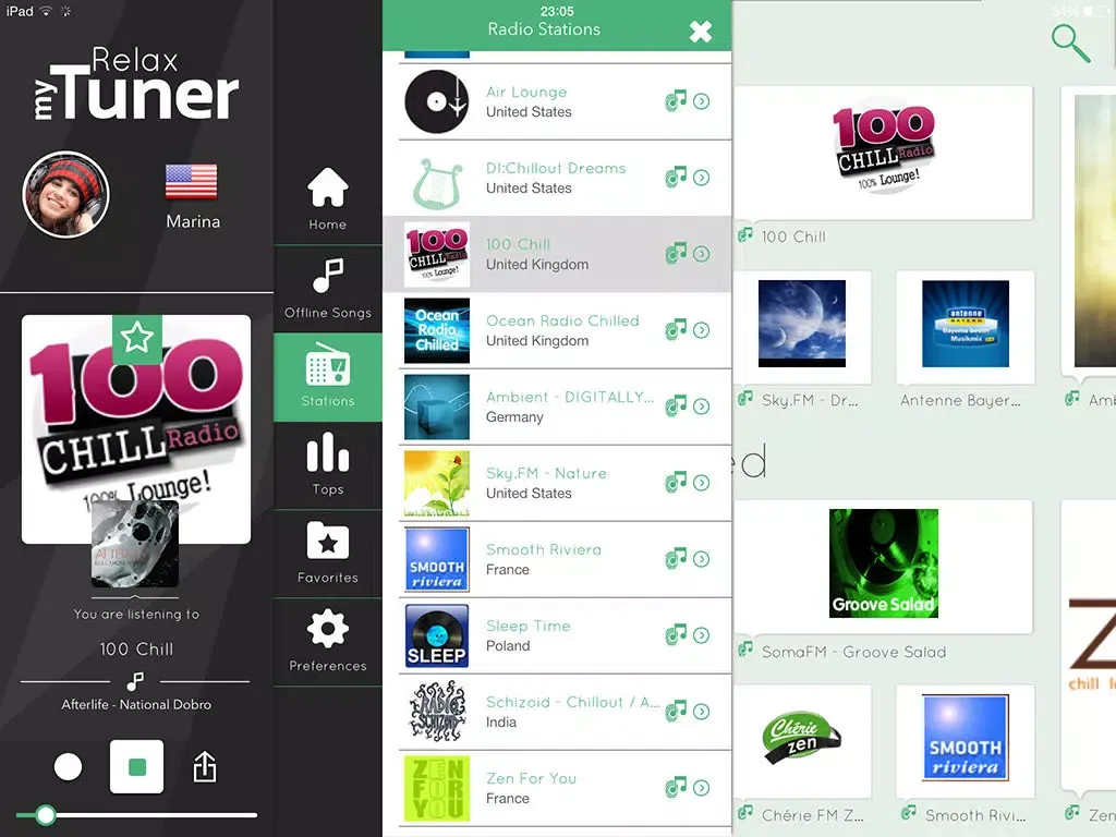myTuner Relax Pro iPad  スクリーンショット