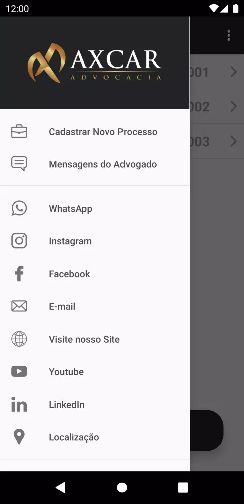 Axcar Advocacia Screenshots