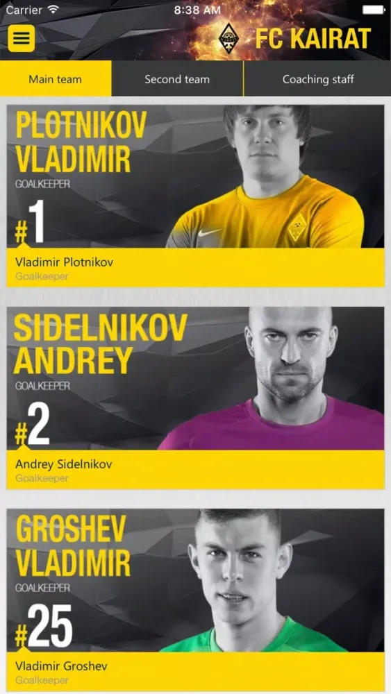 Скриншоты FC Kairat Eng version