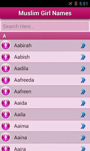 Capturas de pantalla de Muslim Baby Names and Meaning