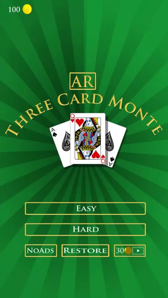 Скриншоты AR 3 Card Monte