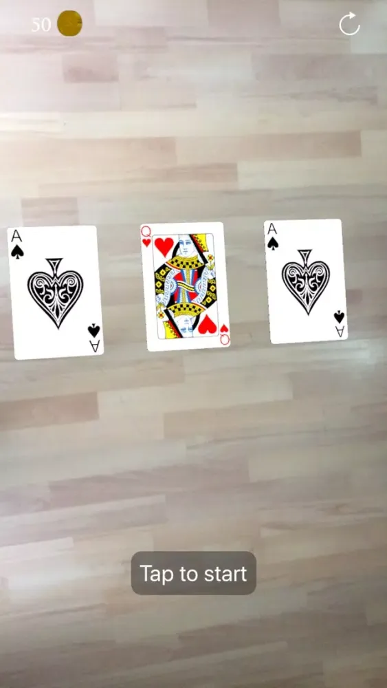Скриншоты AR 3 Card Monte