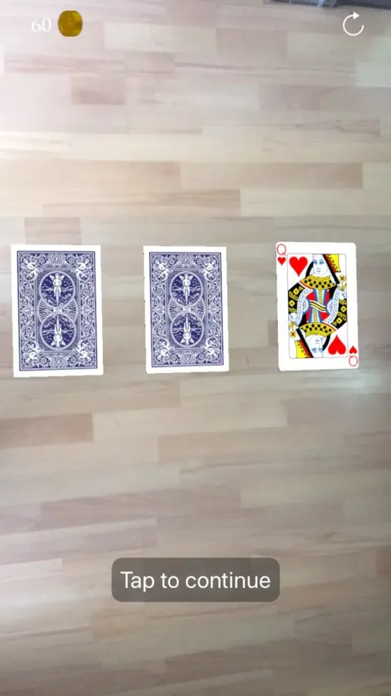 Скриншоты AR 3 Card Monte