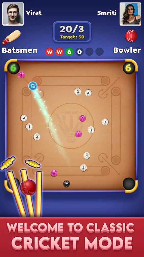Carrom Cricket Screenshots