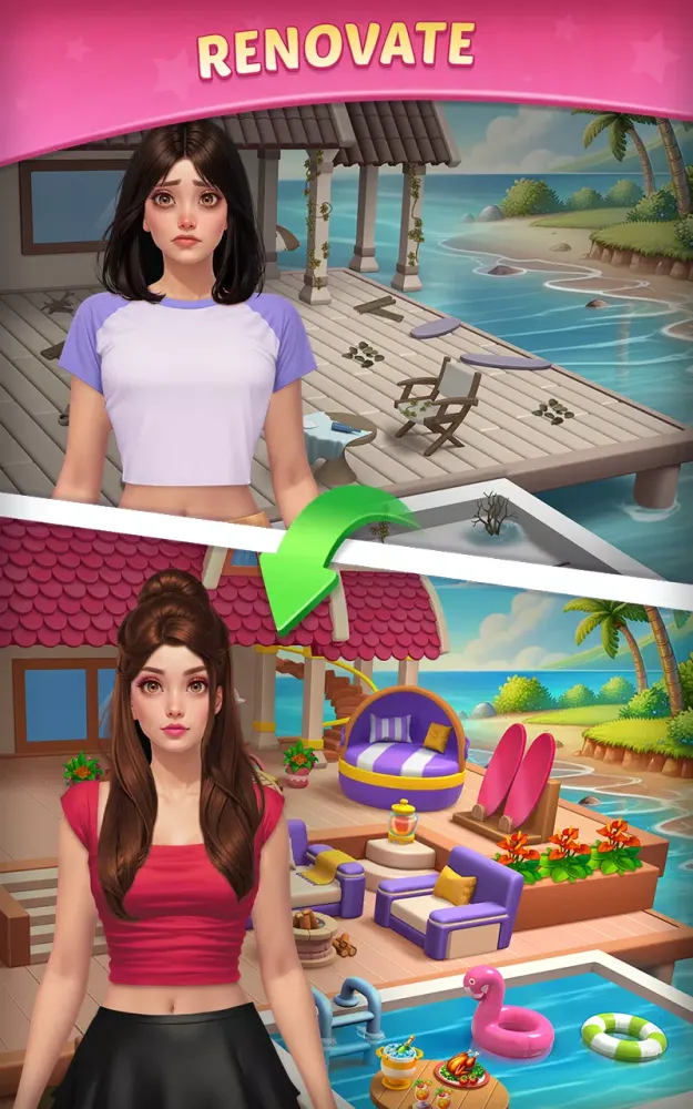 Скриншоты Style & Makeover: Merge Puzzle
