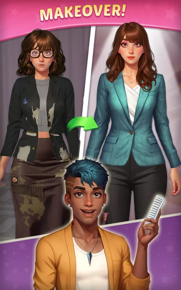 Скриншоты Style & Makeover: Merge Puzzle