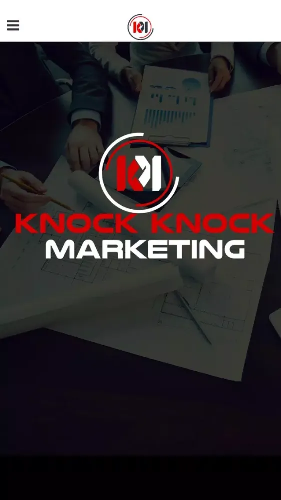 Capturas de tela do Knock Knock Marketing