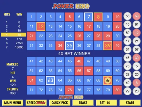 Free Keno iPad  Screenshots