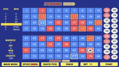 Free Keno Screenshots