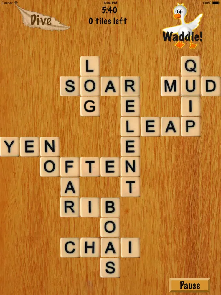 Tangkapan skrin Word Waddle iPad 