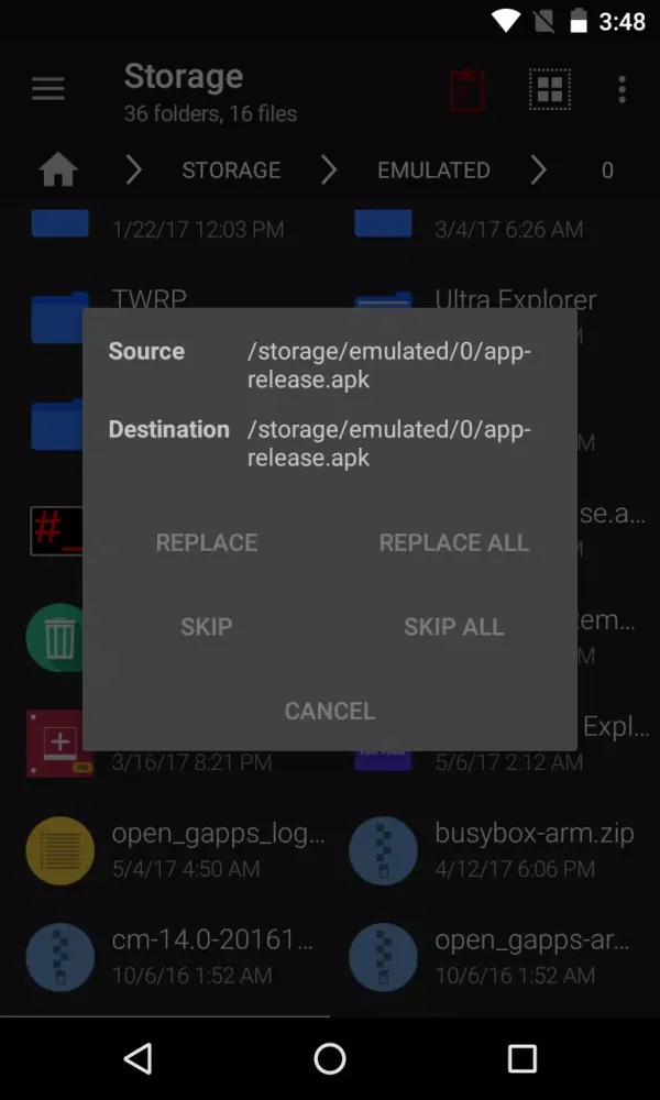 File Manager Screenshots