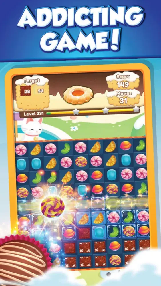 ภาพหน้าจอของ Miyujung Cookie Mania : Lollipop Match King