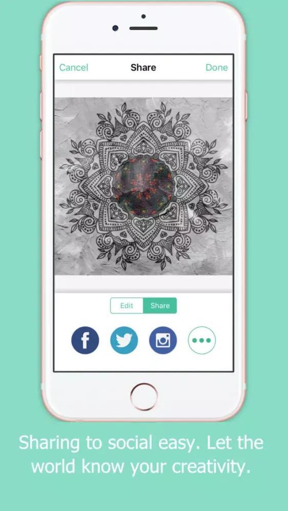 Ảnh chụp màn hình của Easy Art Drawings Coloring Mandalas Game for Adult