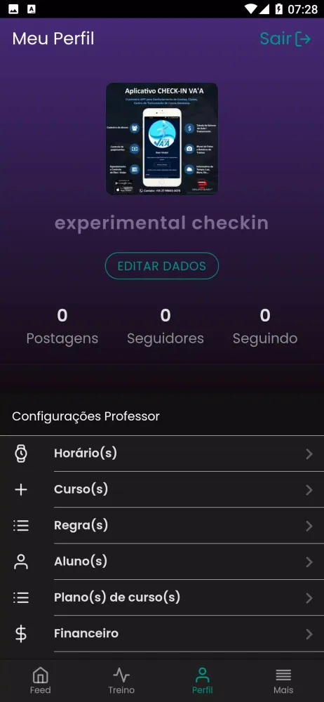 CHECK-IN SPORTS Screenshots