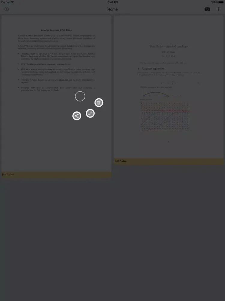 برنامج سكانر وماسح وتحويل الصور الى ملفات بي دي اف iPad  سکرین شاٹس