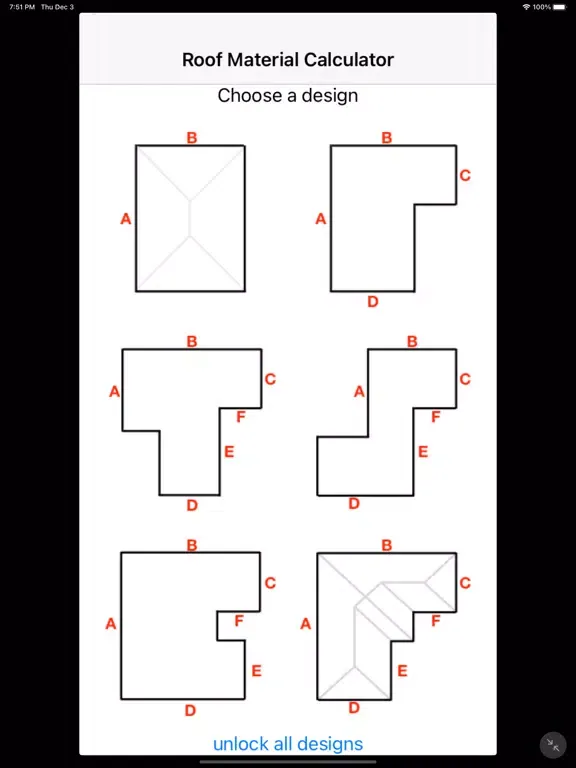 Screenshot di Roof Material Calculator iPad 