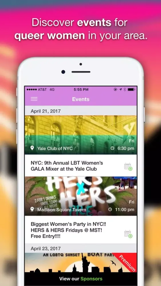 Lihnk - Events for Bisexual & Lesbian Women, LGBTQ Screenshots