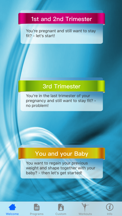 Captures d'écran de Baby Workout