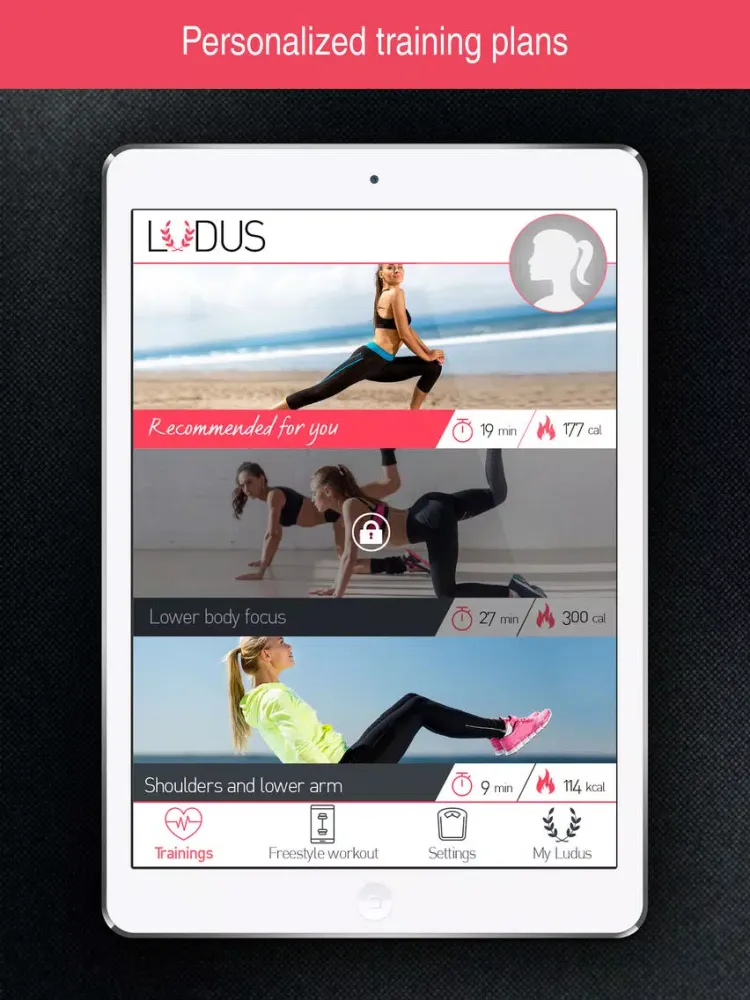 Workout with Ludus - The Ultimate Fat Burner iPad 应用截图