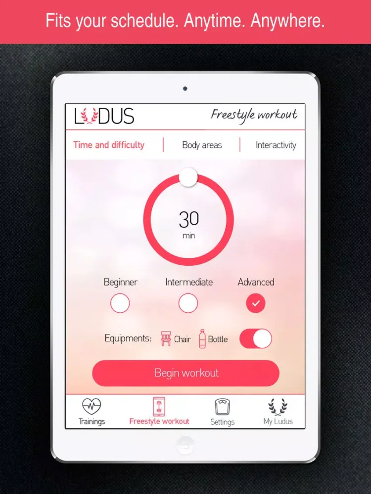 Workout with Ludus - The Ultimate Fat Burner iPad 应用截图