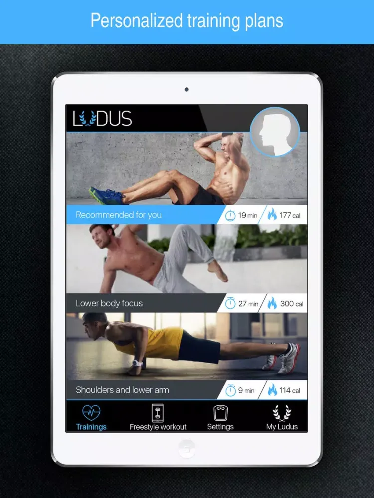 Workout with Ludus Men - Energized and Stronger iPad 应用截图