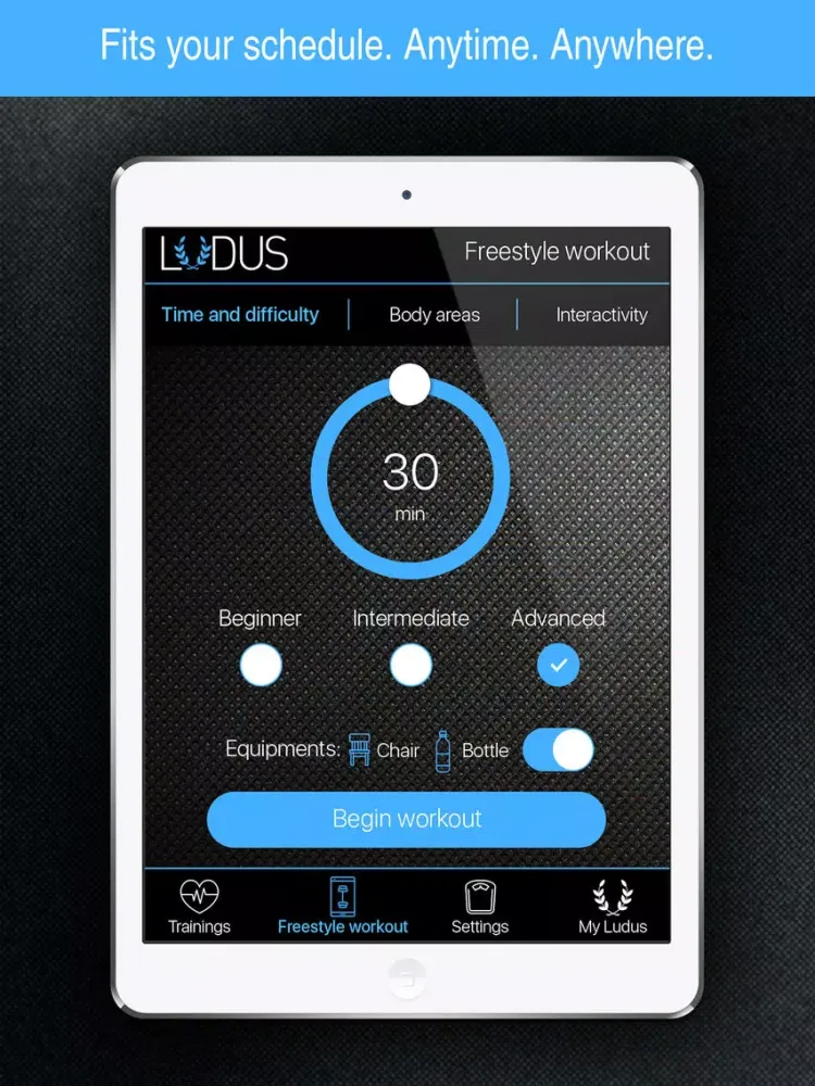 Workout with Ludus Men - Energized and Stronger iPad 应用截图