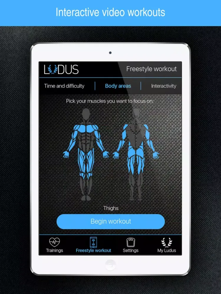 Workout with Ludus Men - Energized and Stronger iPad 应用截图