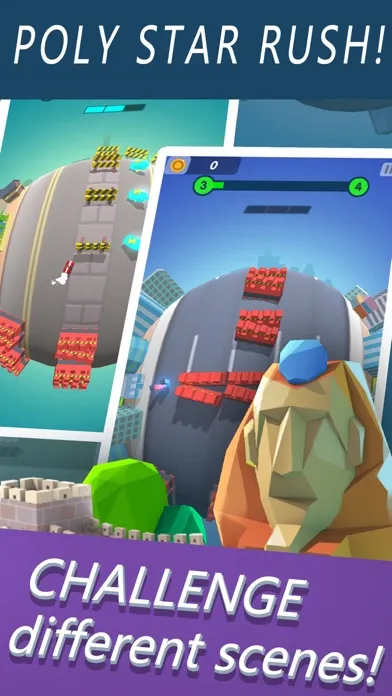 ภาพหน้าจอของ Poly Star Dash!