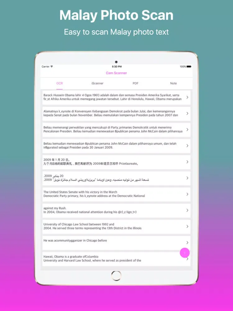 Cam Scanner and Translator Malay Pro iPad  Ekran Görüntüleri