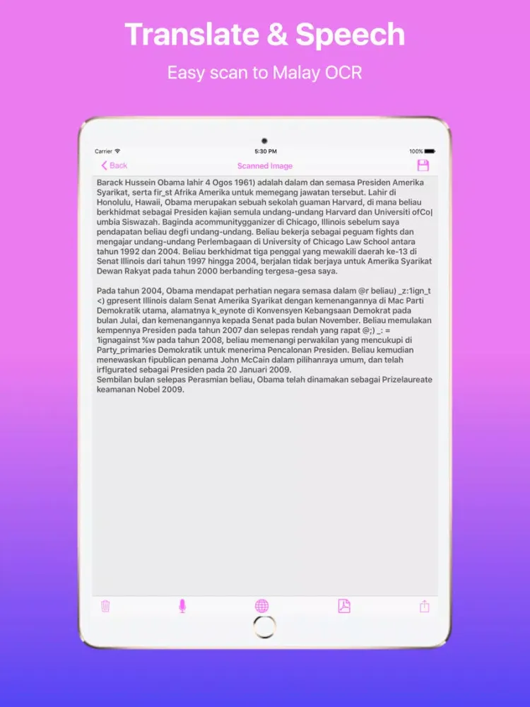 Cam Scanner and Translator Malay Pro iPad  Ekran Görüntüleri